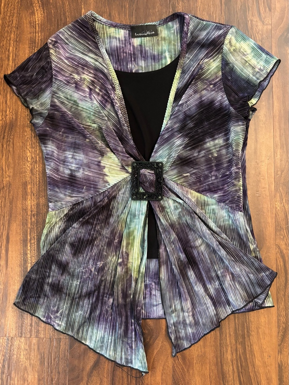 Brittany Black Purple and Green Tunic
